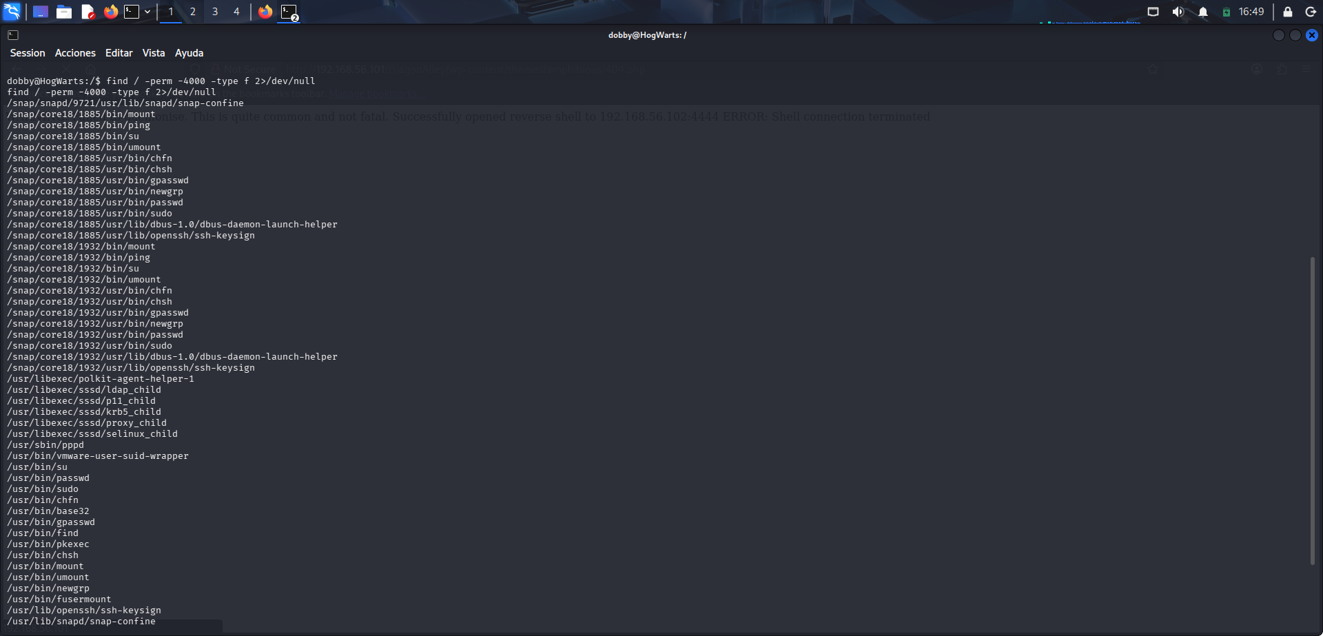 Búsqueda de binarios con permisos especiales para escalada