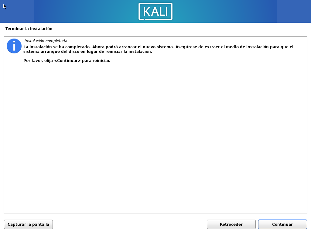 Instalación completa de Kali Linux