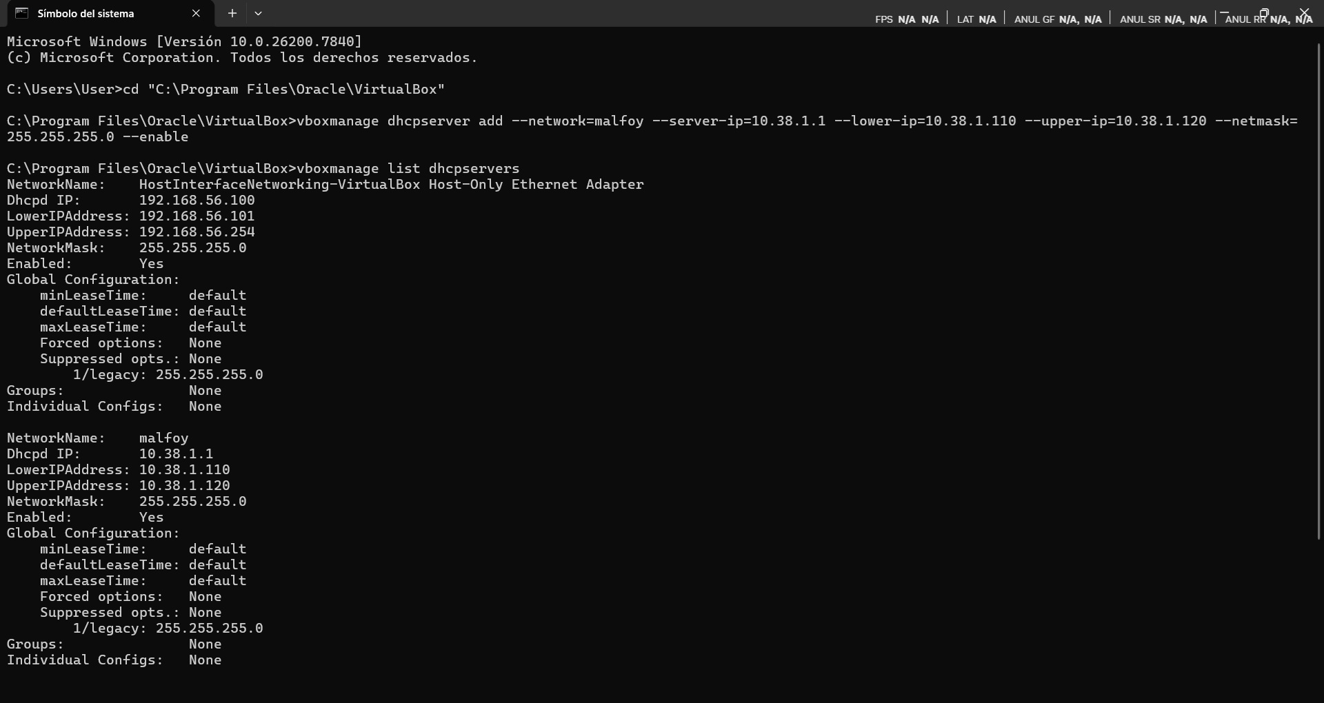 Configuración del laboratorio seguro en VirtualBox