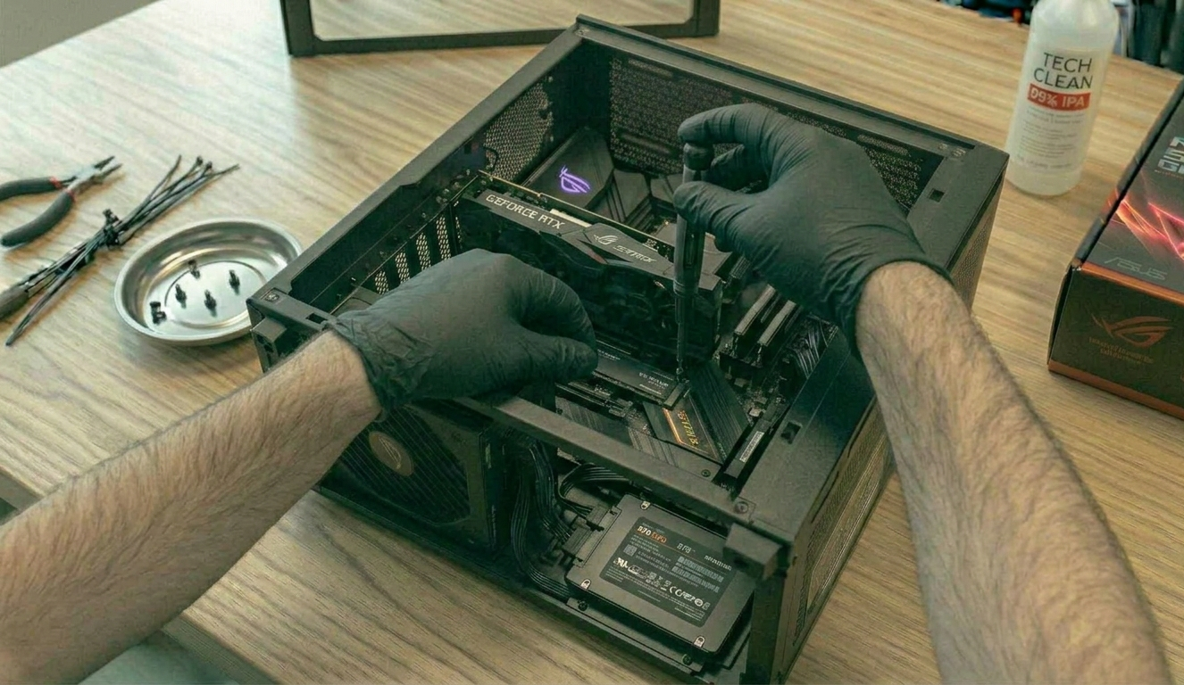 Instalación del almacenamiento y finalización del montaje