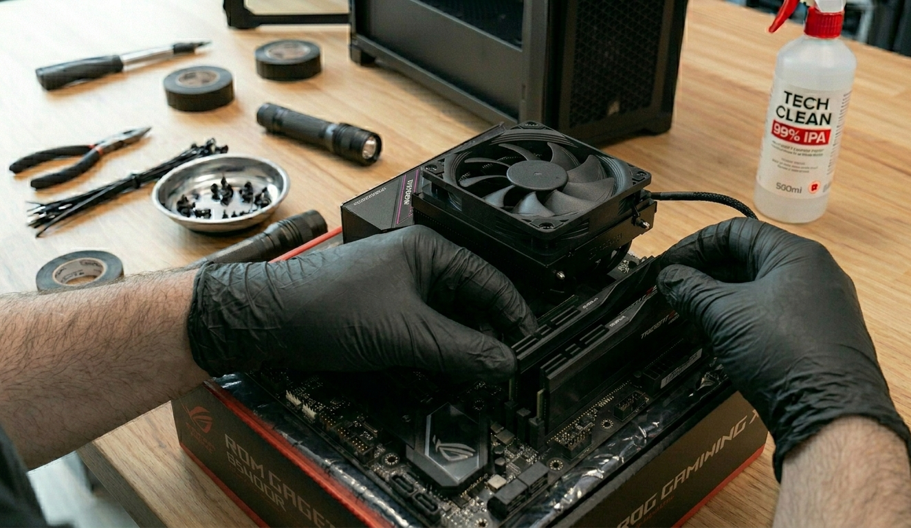 Instalación de los módulos de memoria RAM