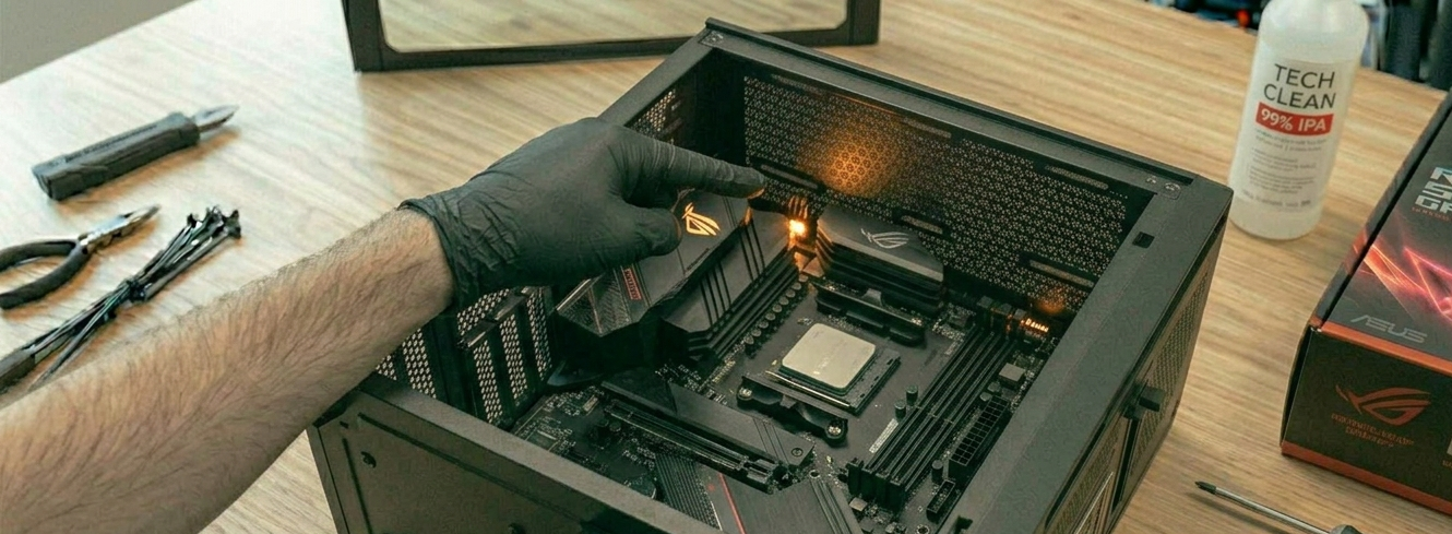 Primera comprobación POST del sistema