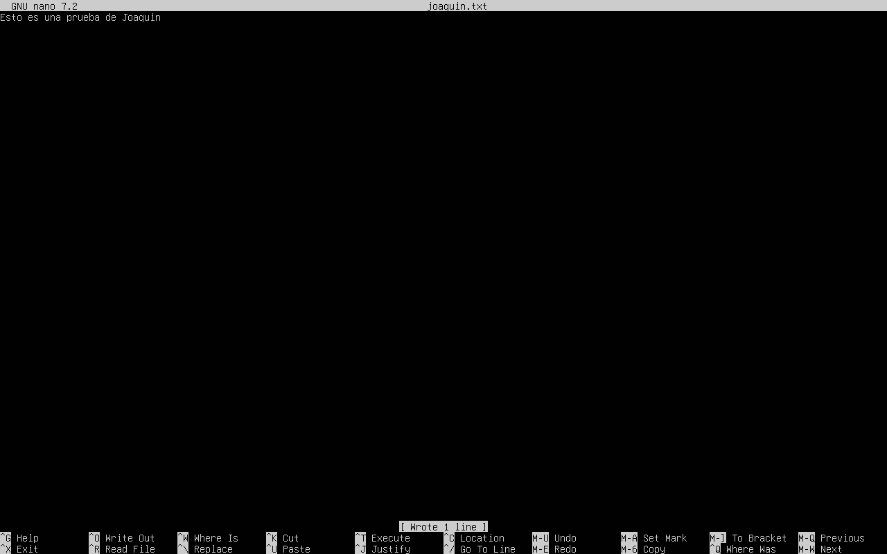 Creación de un archivo de prueba en el volumen RAID